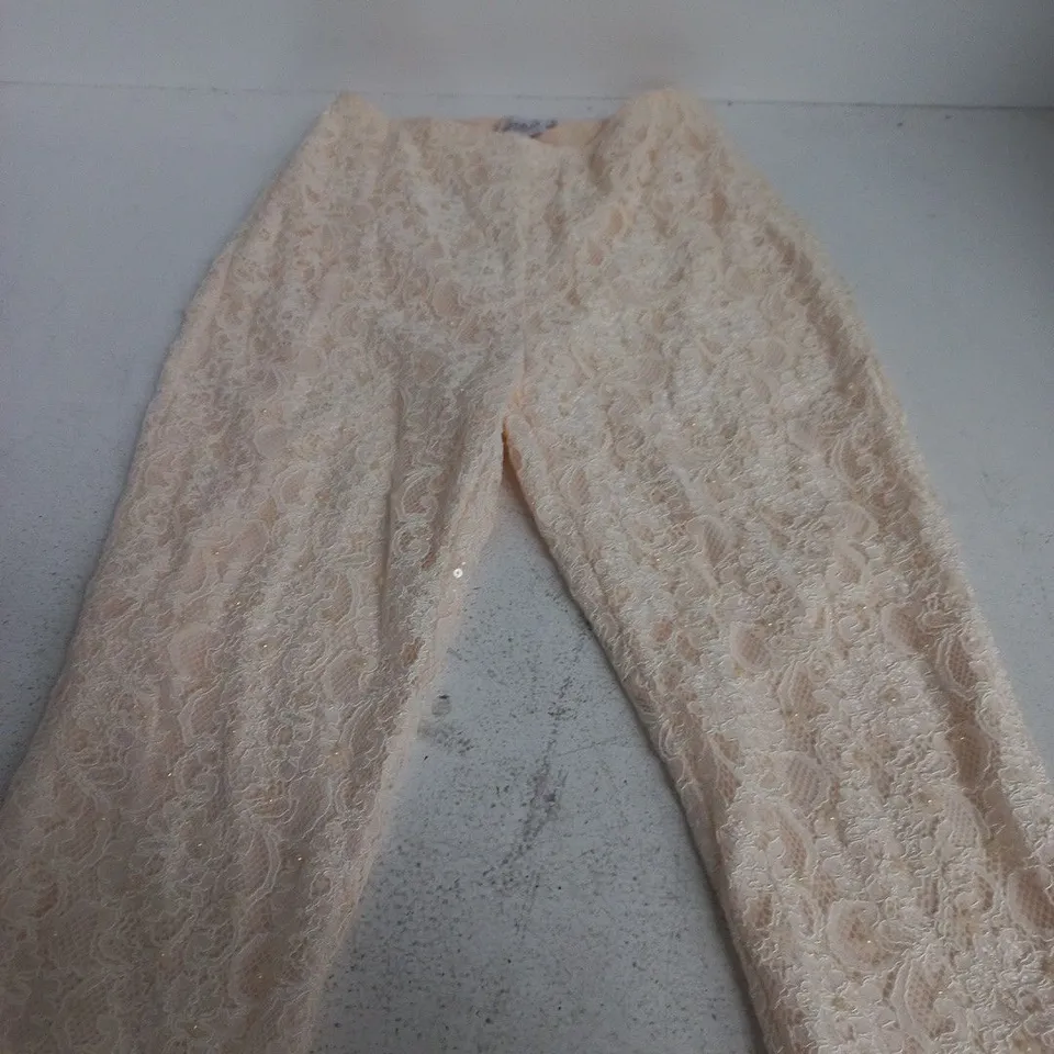 JADEELLA DESIGNS LACE TROUSERS – WOMEN’S, SIZE S
