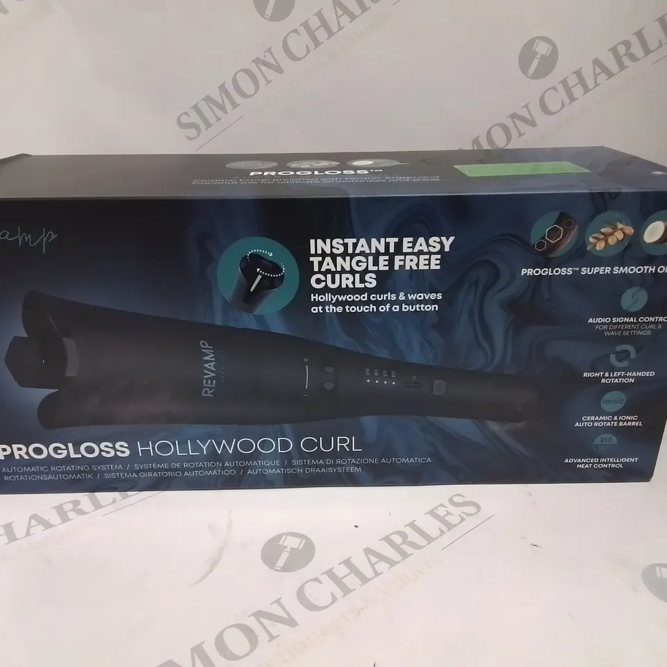 BOXED REVAMP PROGLOSS HOLLYWOOD CURL AUTOMATIC ROTATING SYSTEM