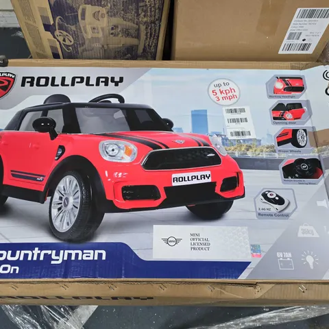 MINI COUNTRYMAN RIDE-ON 6 VOLT CAR WITH REMOTE CONTROL - COLLECTION ONLY