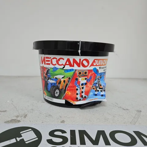 MECCANO JUNIOR CONSTRUCTION SET β 151 PIECES, TUB & LID