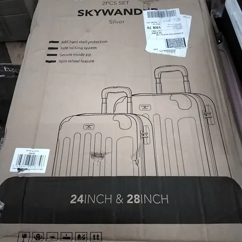 BOXED LUGG SKYWANDER HARDSHELL SUITCASE - SILVER