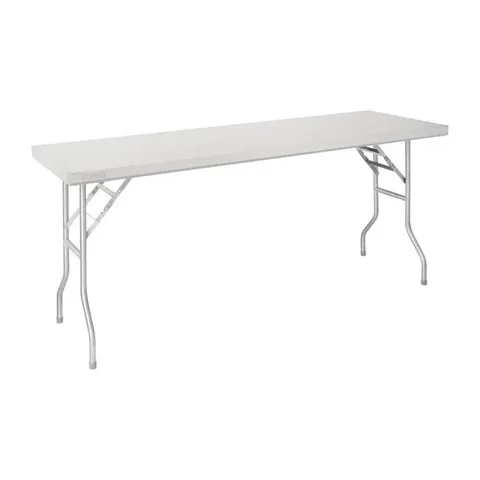 VOGUE STAINLESS STEEL FOLDING WORK TABLE 1830X610X780MM