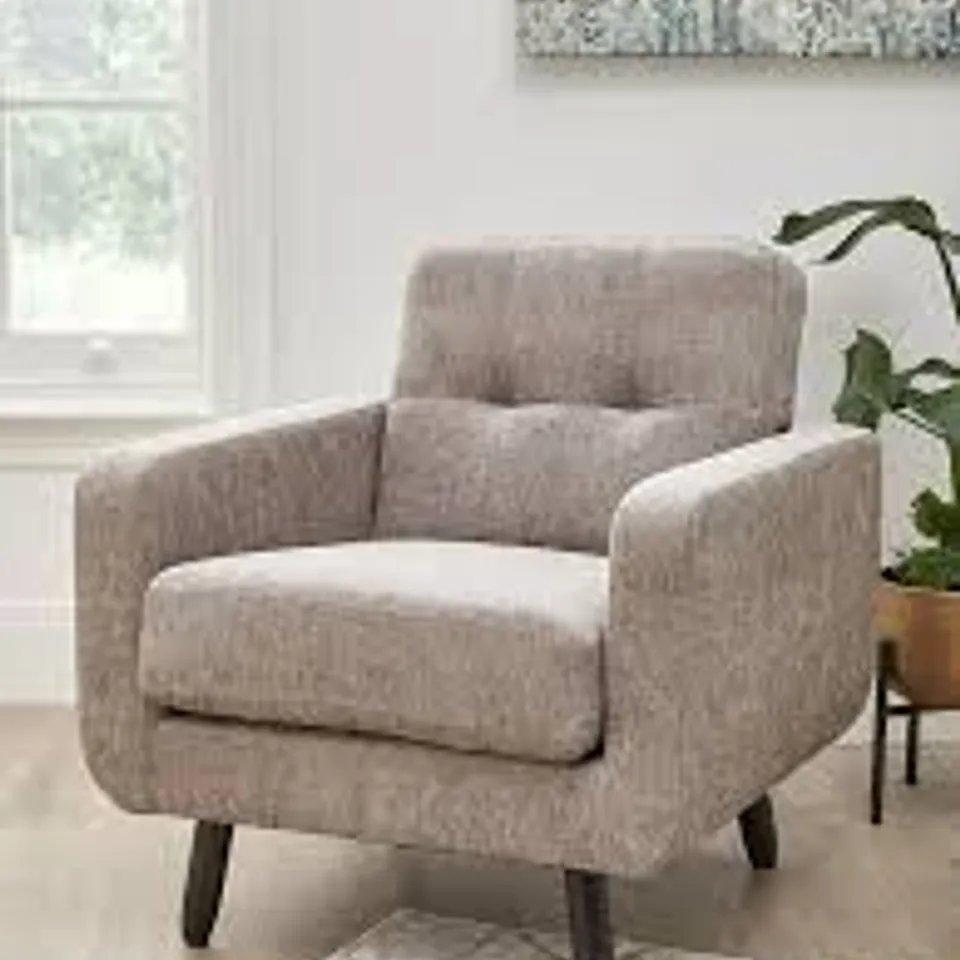 BOXED OSLO FABRIC ARMCHAIR - NATURAL (1 BOX) RRP £199