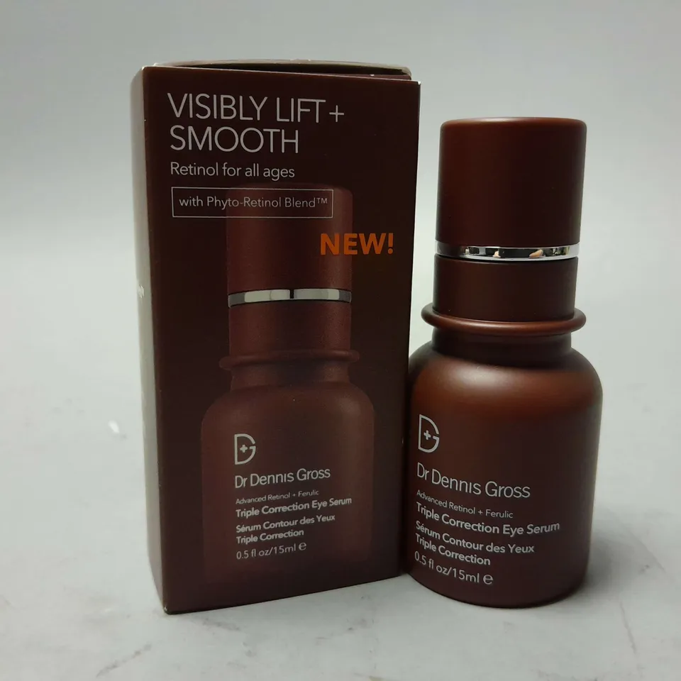BOXED DR DENNIS GROSS TRIPLE CORRECTION EYE SERUM (15ml)