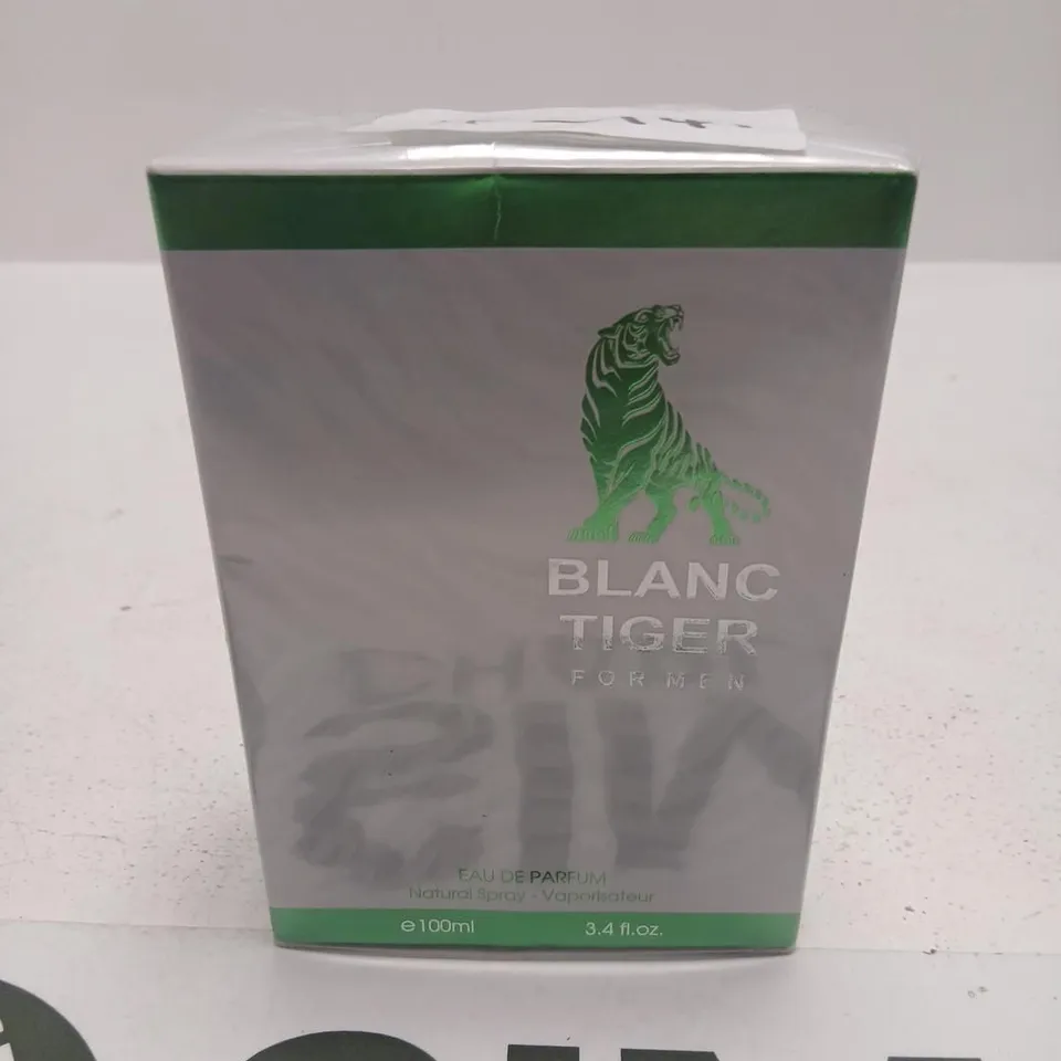 BOXED AND SEALED BLANC TIGER FOR MEN EAU DE PARFUM 100ML