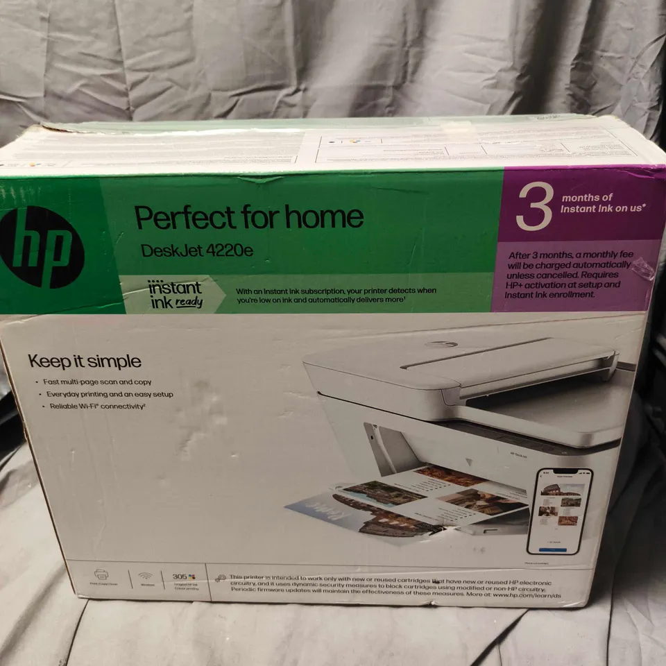 HP DESKJET 4220E PRINTER – BOXED