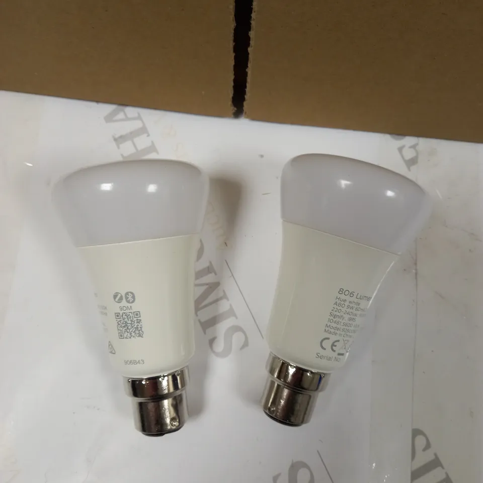 PHILIPS HUE WHITE B22 BULB SET
