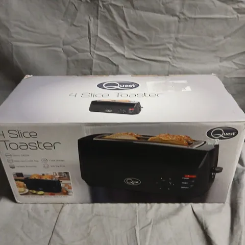 Quest 4 Slice Toaster – Black