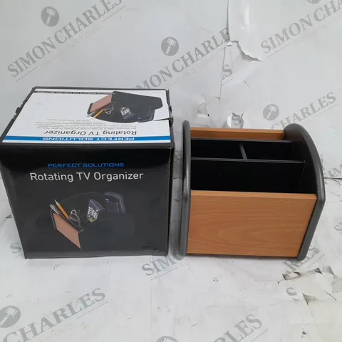 BOXED ROTATING TV ORGANIZER 