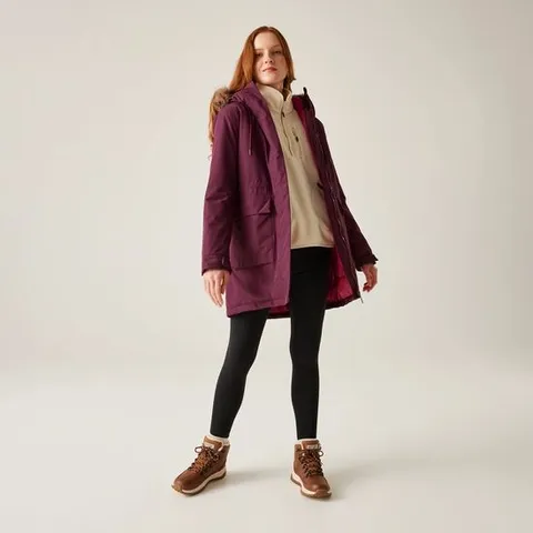 BRAND NEW REGATTA WOMEN'S SABINKA WATERPROOF INSULATED JACKET IN FIG - UK 24