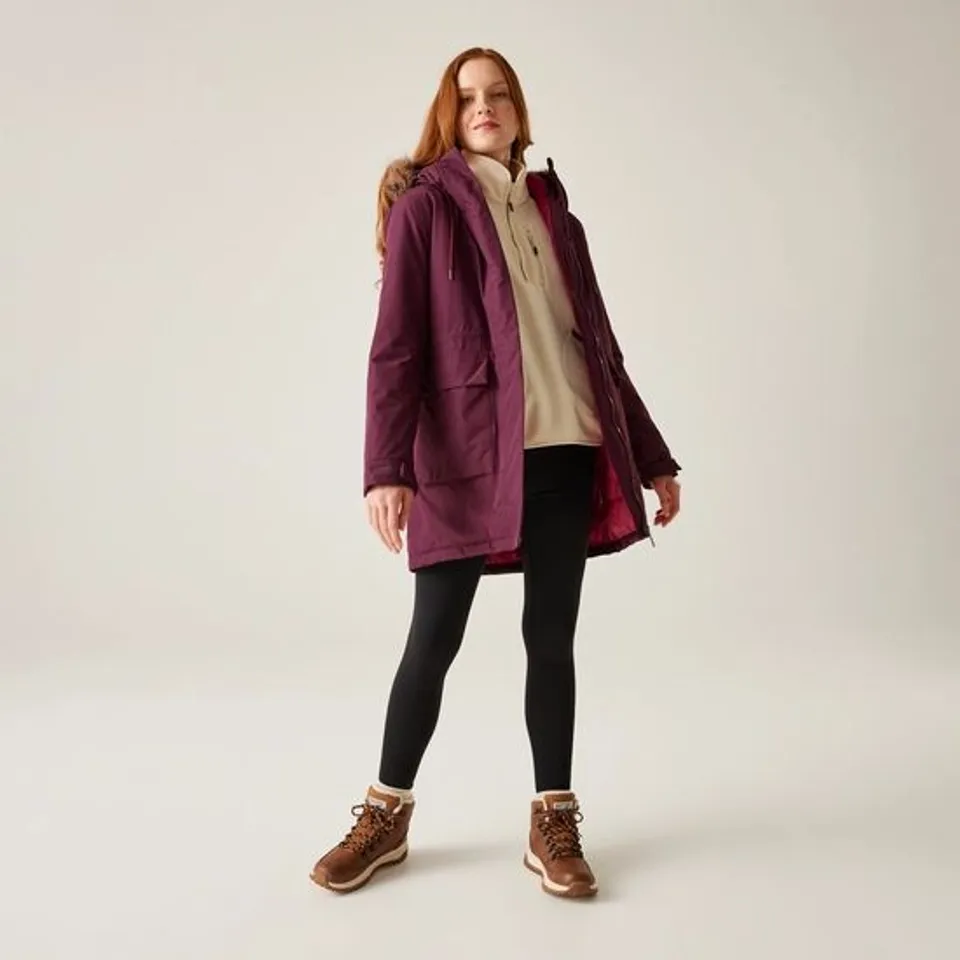 BRAND NEW REGATTA WOMEN'S SABINKA WATERPROOF INSULATED JACKET IN FIG - UK 24