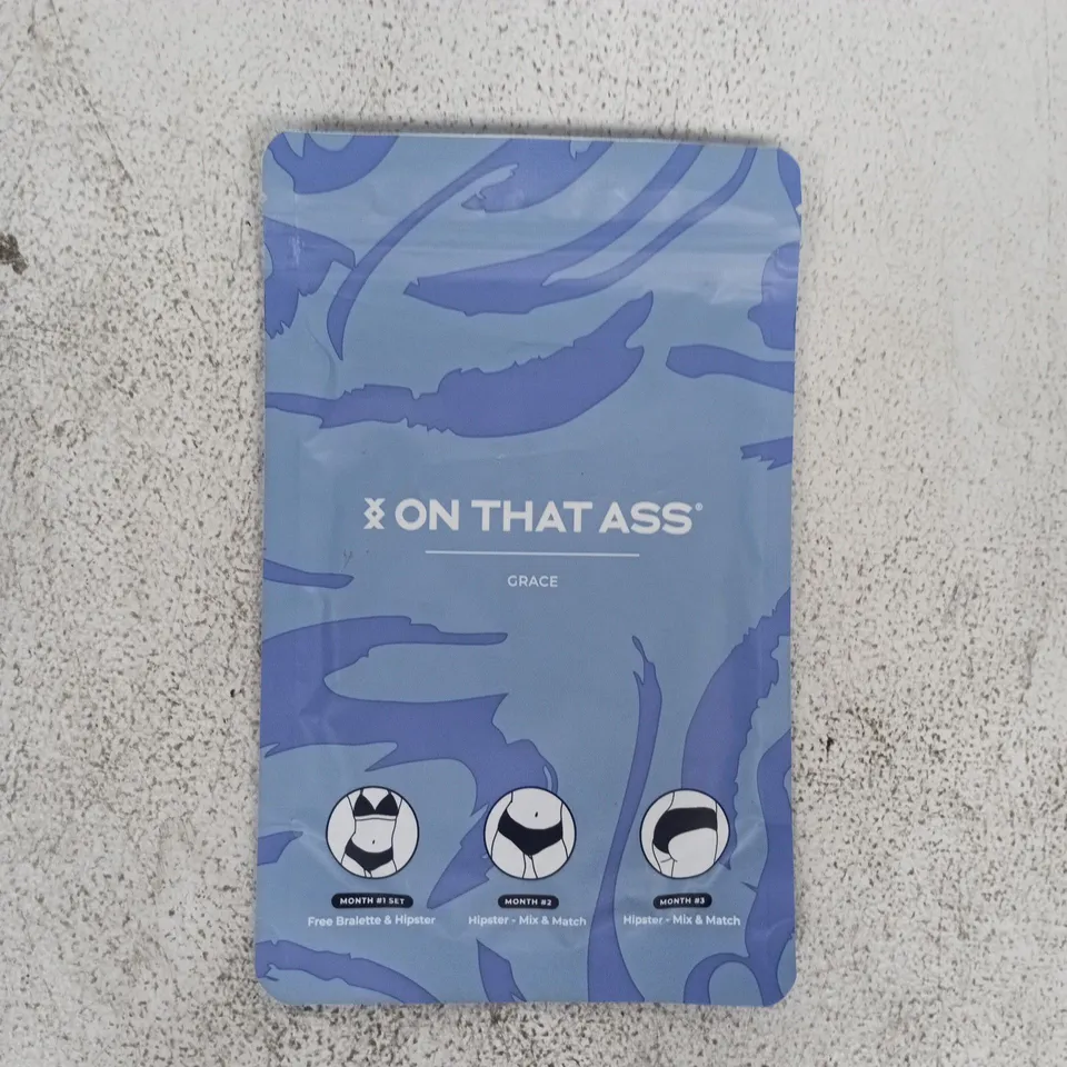 ON THAT ASS GRACE HIPSTER WOMEN'S UNDERWEAR SIZE MEDIUM