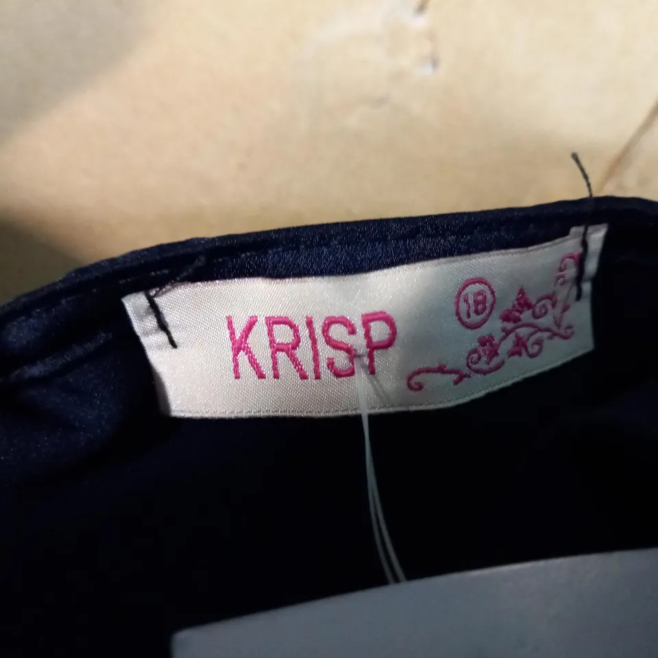 KRISP NAVY BLUE LONG DRESS - SIZE 18