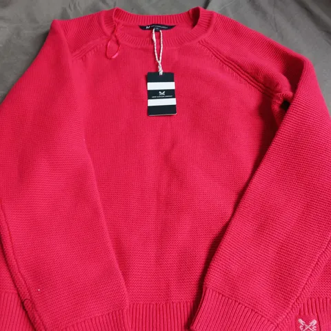 CREW CLOTHING COMPANY COTTON STITCH JUMPER SIZE 12