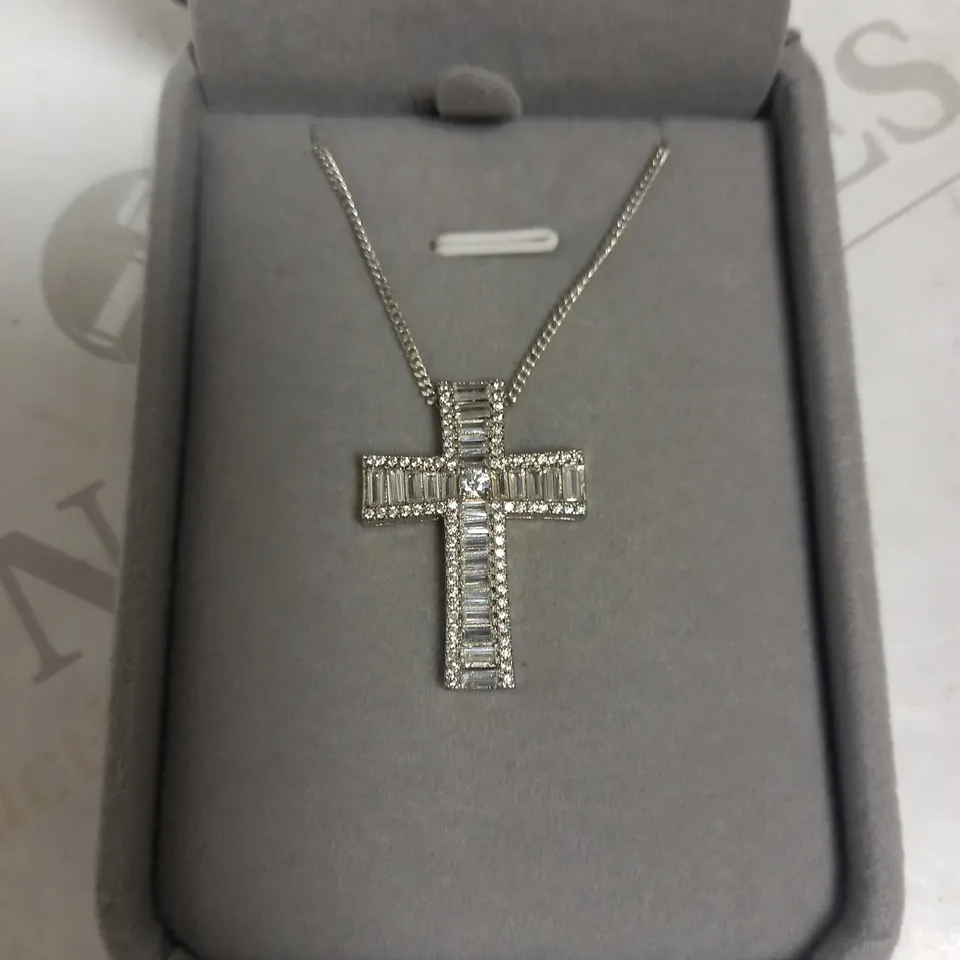 SAY IT WITH DIAMONDS CATHEDRAL CROSS NECKLACE RRP £295