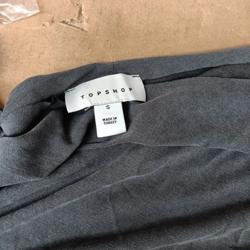 TOPSHOP WOMEN'S CLOTHING – SIZE S – CHARCOAL JERSEY