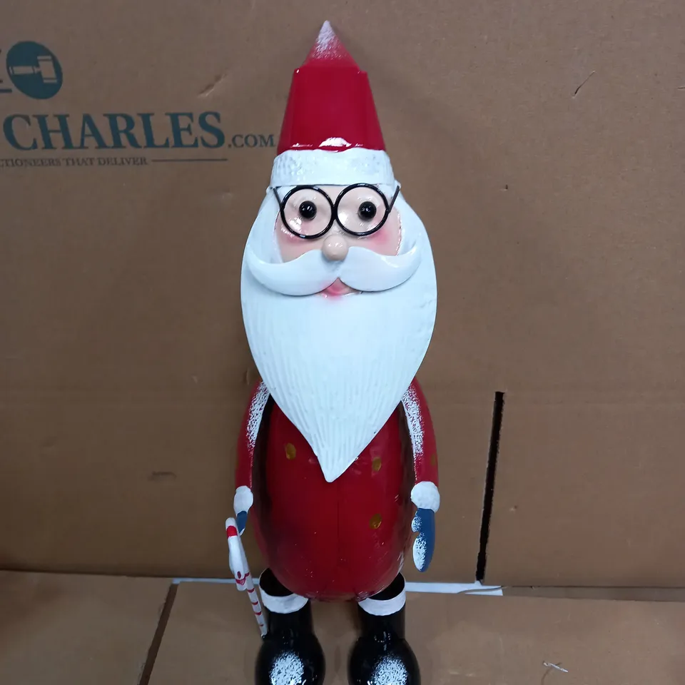 POLKA SANTA OUTDOOR CHRISDTMAS DECORATION  RRP £18