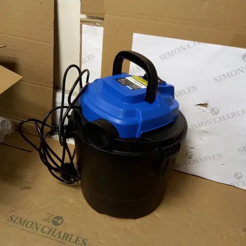 DRAPER 90107 230V 1250W 15L WET AND DRY VACUUM CLEANER