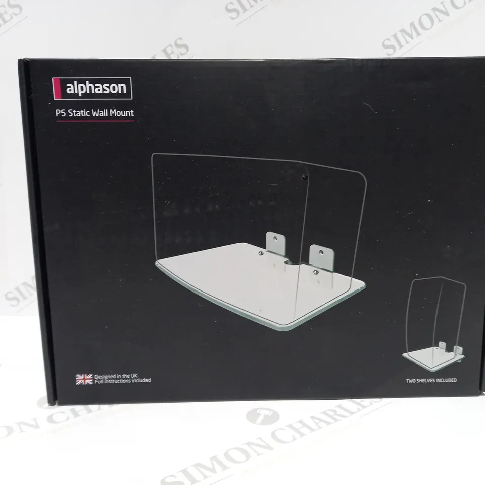 BOXED ALPHASON P5 STATIC WALL MOUNT BLACK AS5002B 