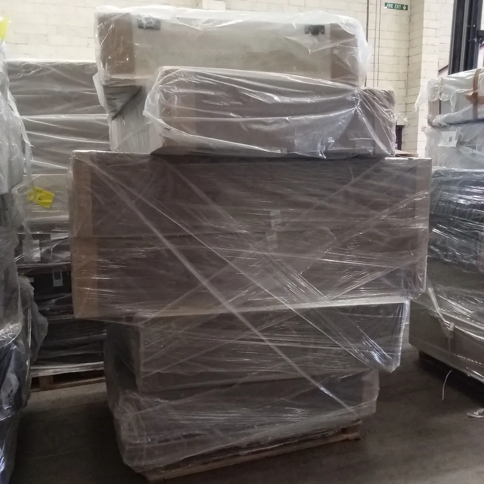 PALLET OF ASSORTED QUALITY DESIGNER DIVAN BASES // SIZES AND COLOURS VARY