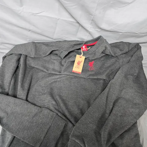 LIVERPOOL FC CREW NECK SWEATSHIRT β GREY, UK XL