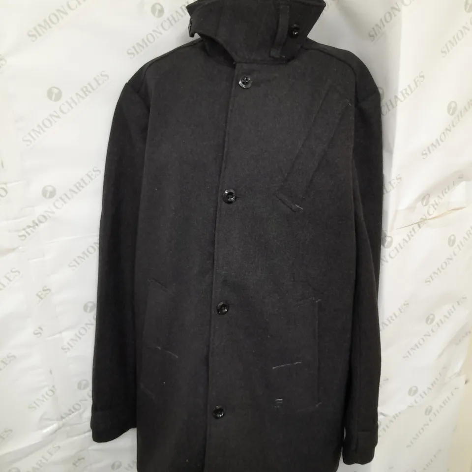 G-STAR RAW UTILITY WOOL TRENCH IN DARK GREY SHADOW SIZE L RRP £295