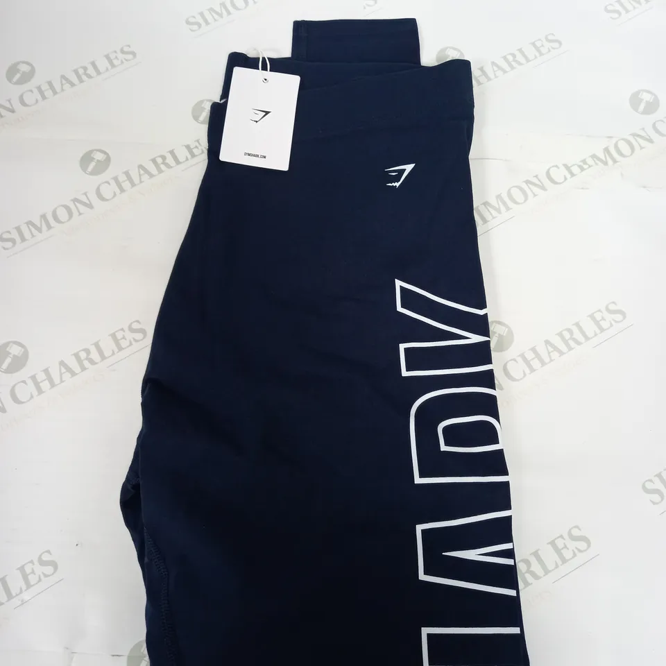 GYMSHARK COTTON GRAPHIC LEGGINGS SIZE XL