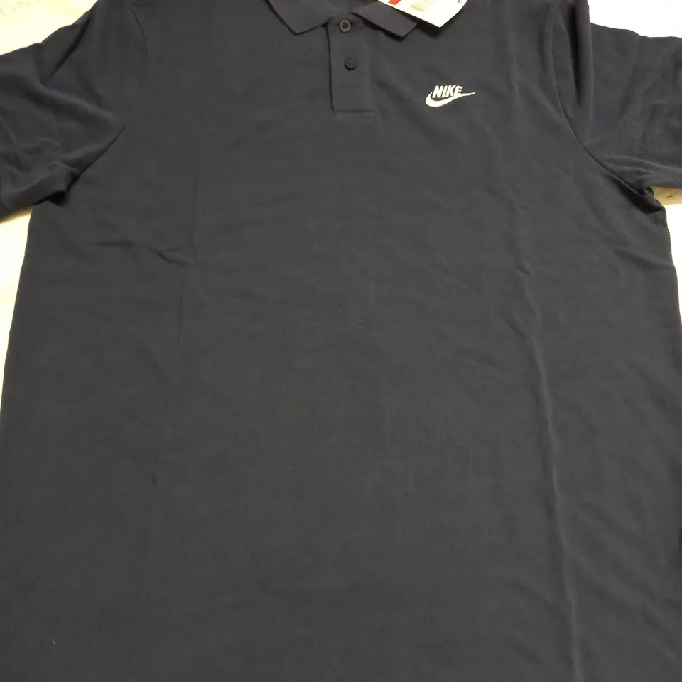 NIKE BLUE POLO SHIRT - L