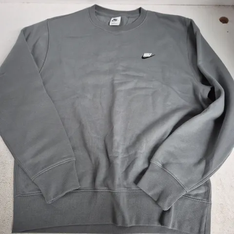 NIKE SWEATSHIRT – GREY, MEN'S UK LARGE