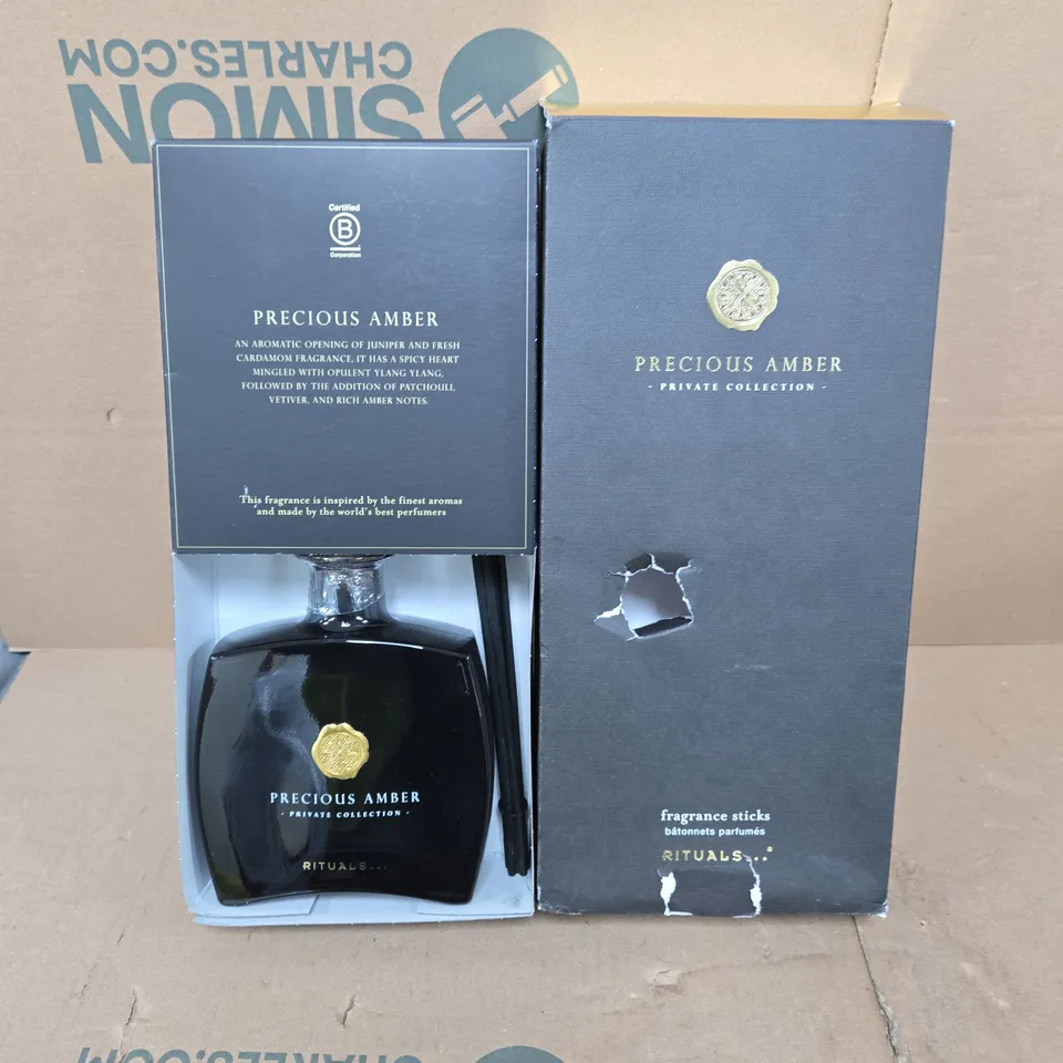 RITUALS PRECIOUS AMBER PRIVATE COLLECTION FRAGRANCE DIFFUSER 