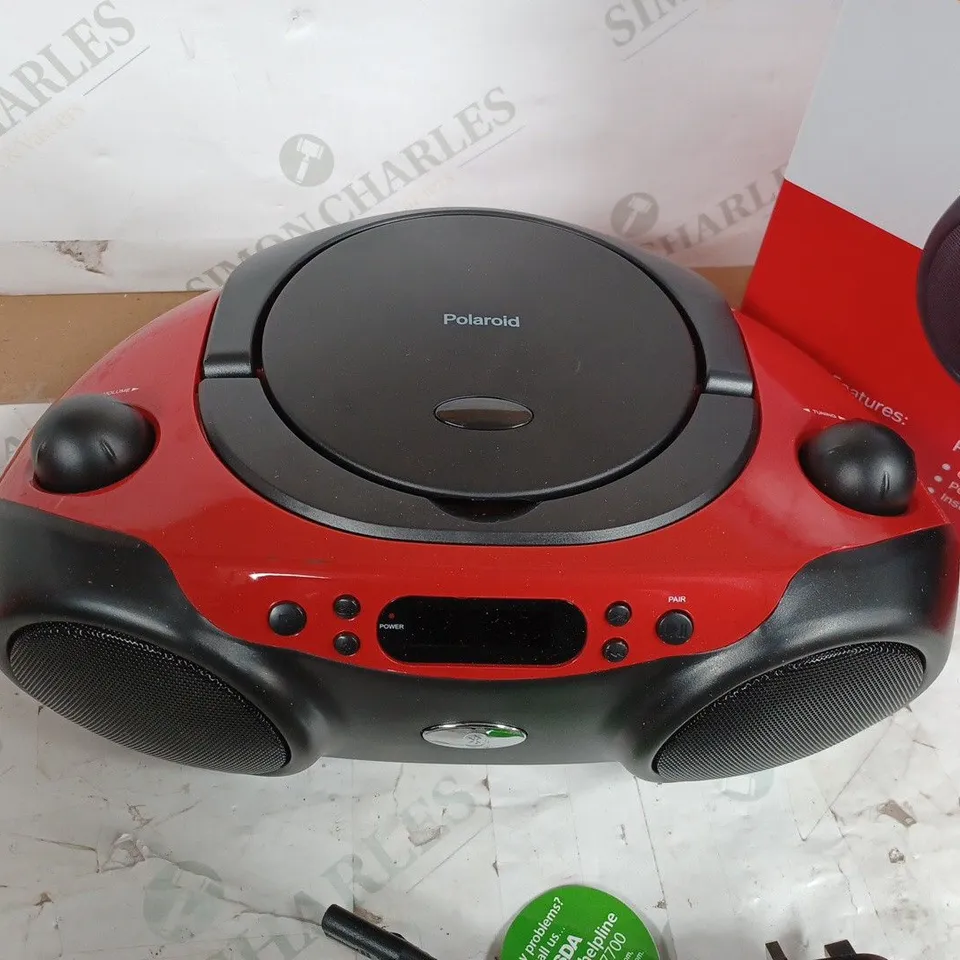  BLUETOOTH CD BOOMBOX BLACK