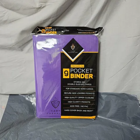 CARD GUARDIAN 9-POCKET BINDER – PURPLE