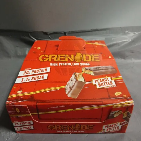 BOXED GRENADE PEANUT NUTTER PROTEIN BAR 