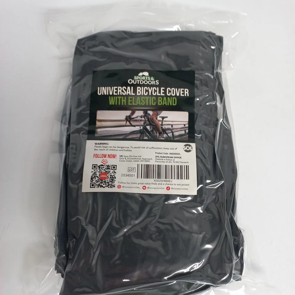 UNIVERSAL BICYCLE COVER WITH ELASTIC BAND