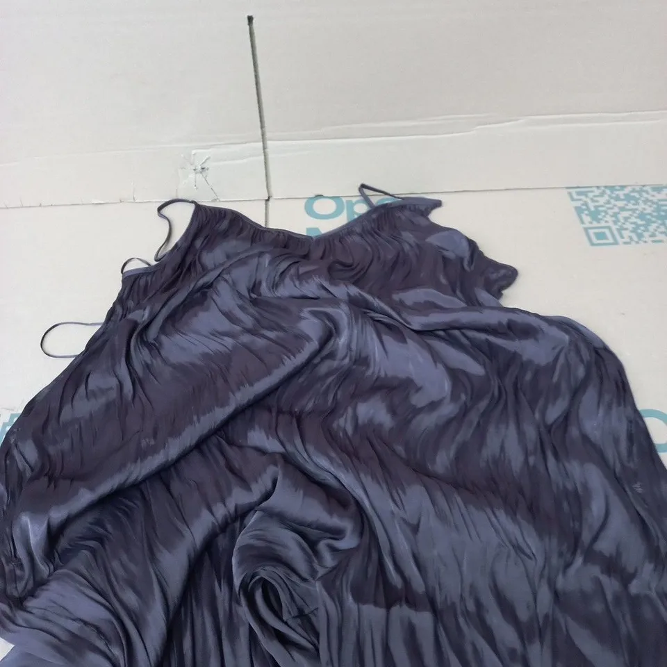 NEXT PURPLE SATIN JUMPSUIT, SPAGHETTI STRAP, UK 12