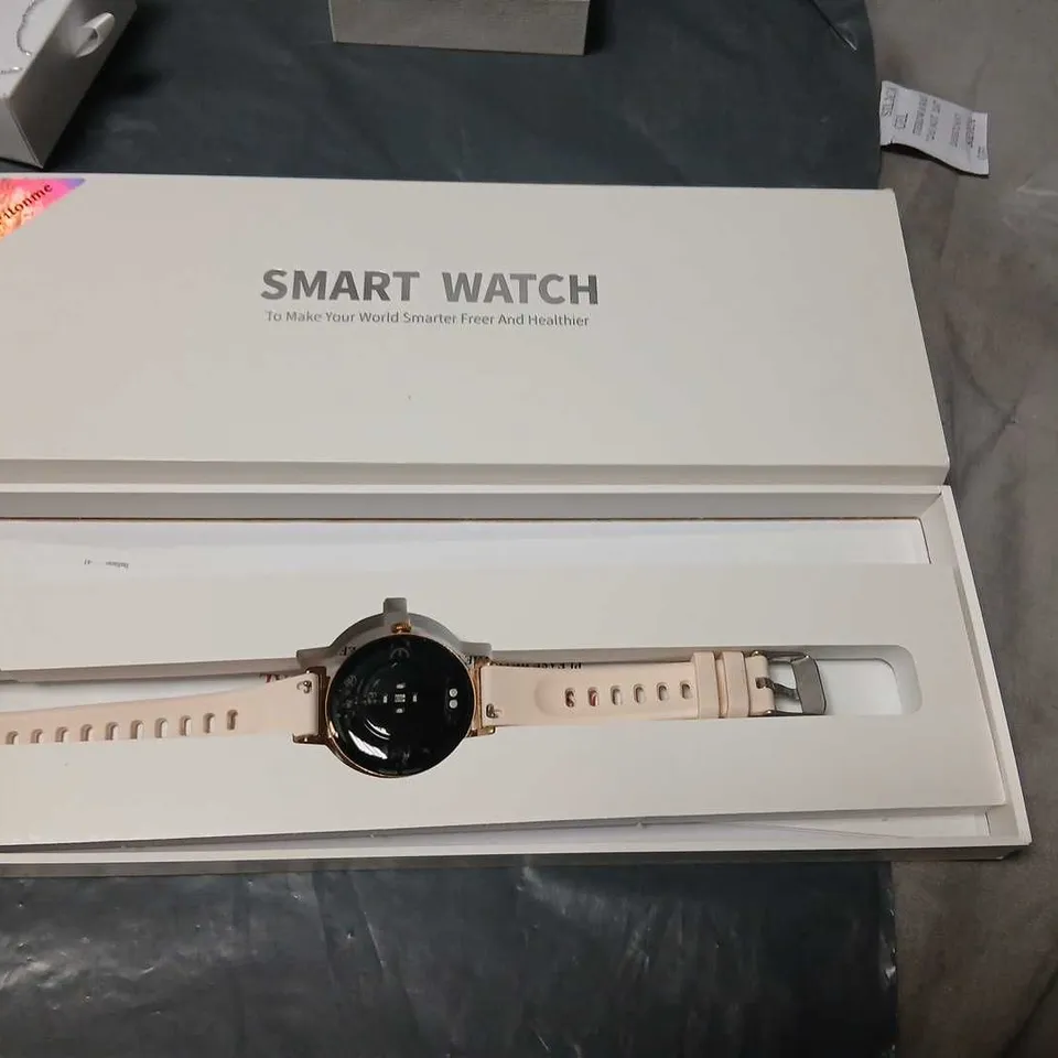 SMART WATCH - PINK STRAP (BOXED)