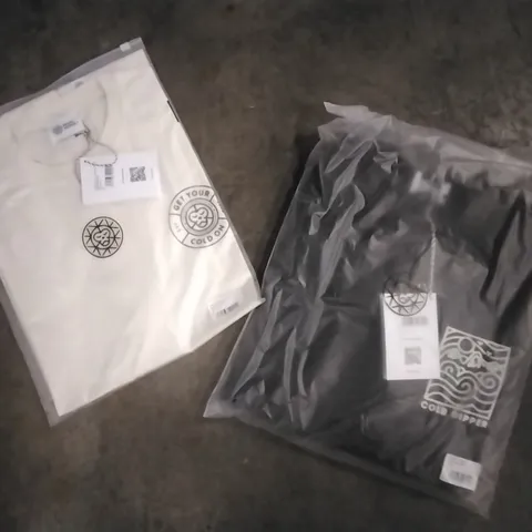 BOX OF MIXED ASSORTMENT OF BRAND NEW BRASS MONKEY CLOTHING ITEMS INCLUDING - SWEATS, TSHIRTS, HOODIES - MIXED SIZES - APPROXIMATELY X45 ITEMS