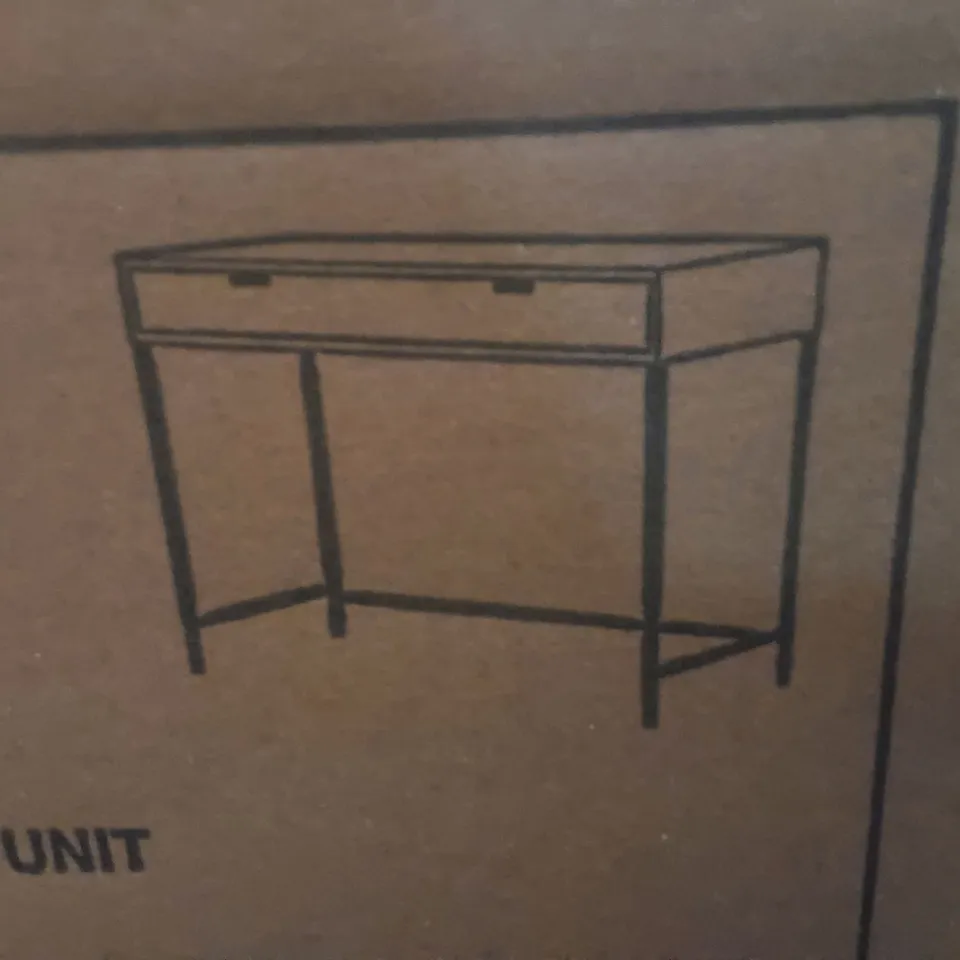 BOXED ATKIN AND THYME LEAF CONSOLE TABLE