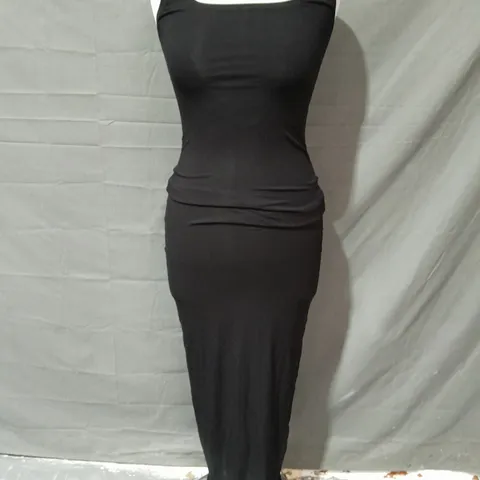 TALA 365 SCULPTING LOUNGE SQUARE NECK MAXI DRESS IN BLACK - XS