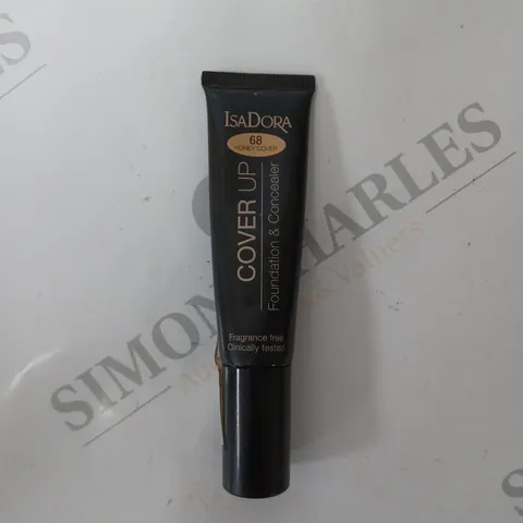 APPROXIMATELY 19 ISADORA COVER UP FOUNDATION & CONCEALER #68 HONEY COVER