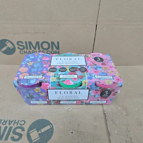 FLORAL 3 X SCENTED DEHUMIDIFIERS 