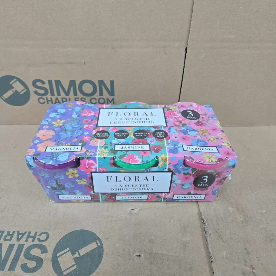 FLORAL 3 X SCENTED DEHUMIDIFIERS 