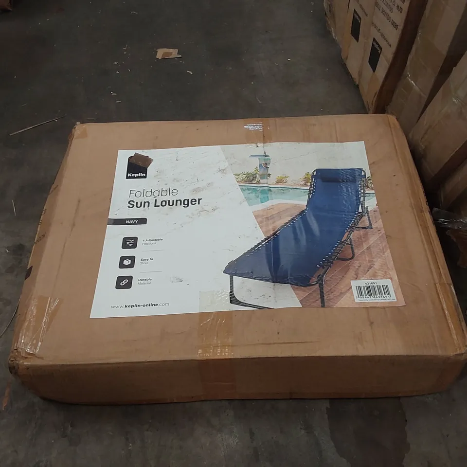 BOXED KEPLIN FOLDABLE SUN LOUNGER