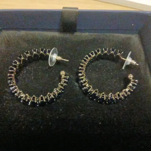 BUTLER & WILSON RADIANT HOOP EARRINGS 