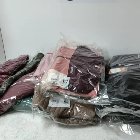 BOX OF APPROXIMATELY 14 BRAND NEW ASSORTED REGATTA CLOTHING ITEMS IN VARIOUS STYLES , COLOURS AND SIZES INCLUDING YANNTA COAT AND BEAMZ COAT