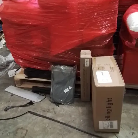 PALLET OF ASSORTED HOUSEHOLD GOODS AND PRODUCTS TO INCLUDE;CEILING LIGHT,BAG,LED MIRROR LIGHT 