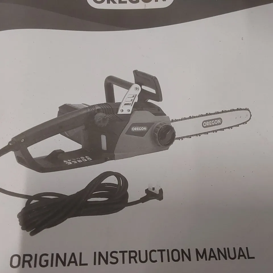 OREGON ELECTRIC CHAINSAW – CORDED, WITH MANUAL