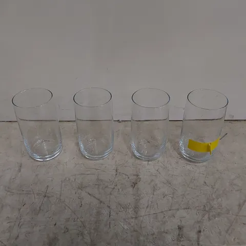 BOXED PASABAHCE HIGHBALL GLASS ICONIC DRINKING TUMBLERS - SET OF 4