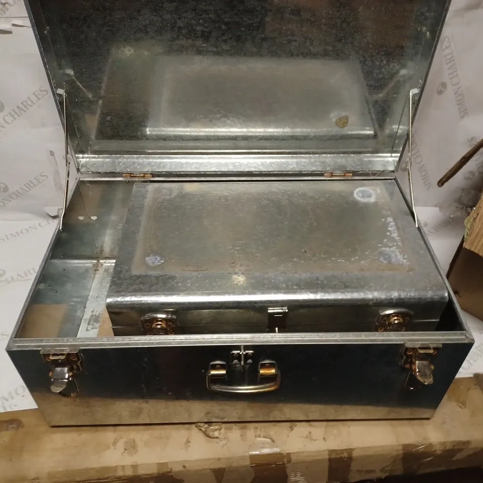 BUNDLEBERRY BY AMANDA HOLDEN SET OF GALVANISED OUTDOOR TRUNKS