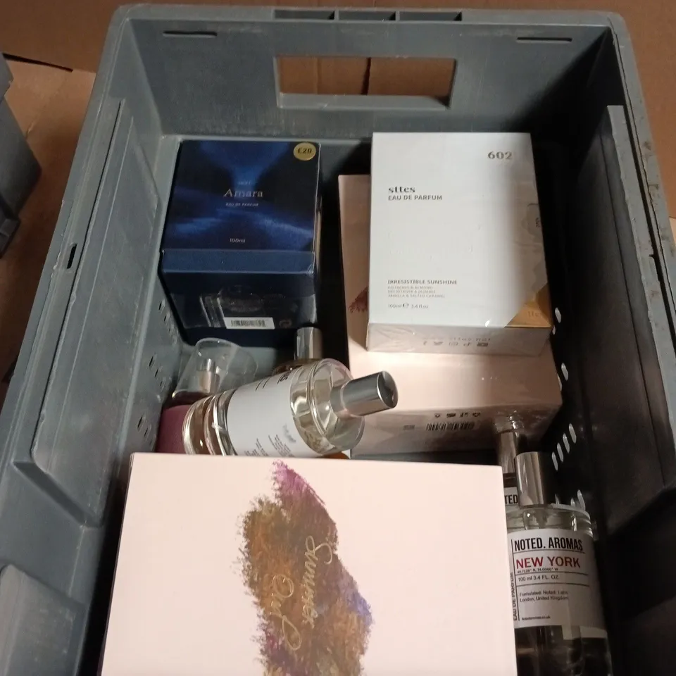 APPROXIMATELY 10 ASSORTED PERFUMES INCLUDING NOTED AROMAS AND NEXT AMARA 